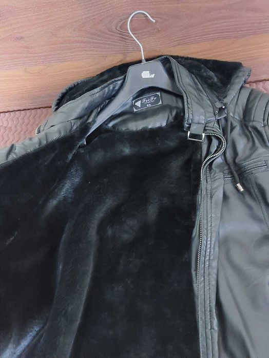 Мъжко зимно кожено яке