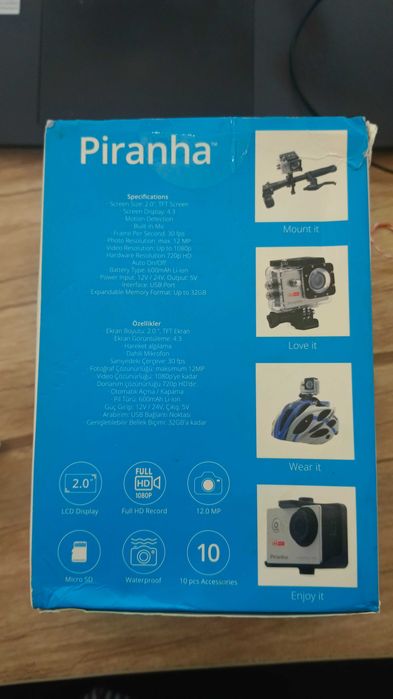 мини камера, снимает даже под водой