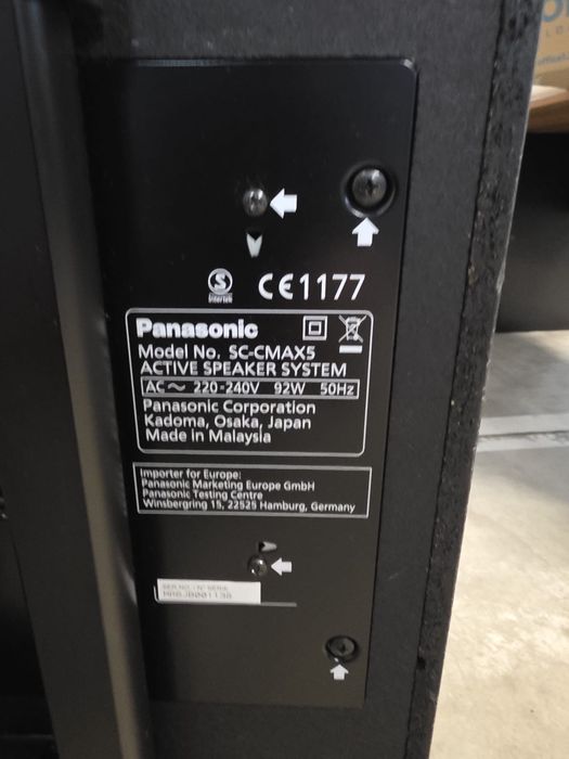 Мощна активна колона Panasonic SC-CMAX5 – супер бас