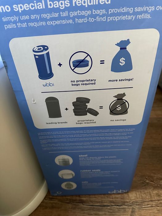 Контейнер за памперси Ubbi steel diaper peil