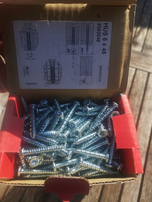 Винтов анкер хилти, hilti hus 6x45