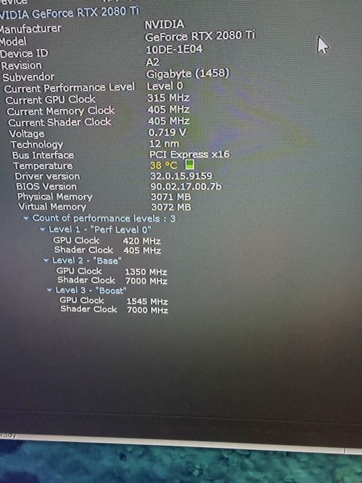 Vand placa video gigabyte rtx 2080ti 11gb