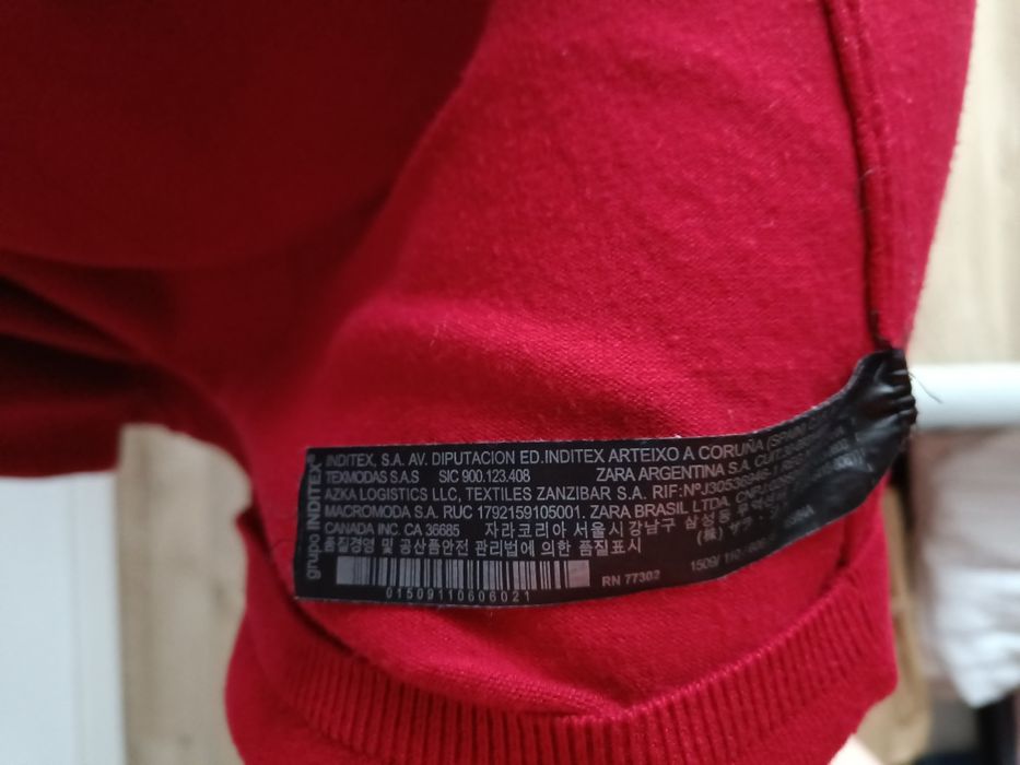Cardigan Zara, S, rosu