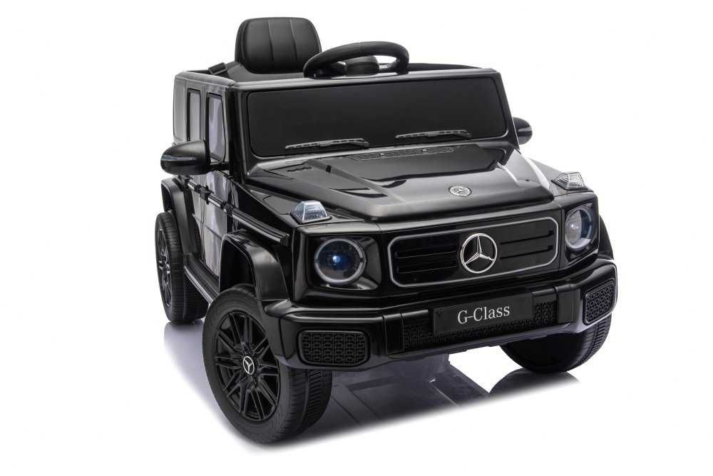 Masinuta electrica pentru copii cu licenta Mercedes-Benz G580  12V4.5Ah, scaun din piele, faruri LED, muzica, suspensii,