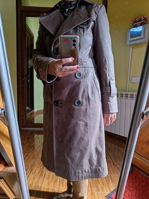 Haina de piele lunga