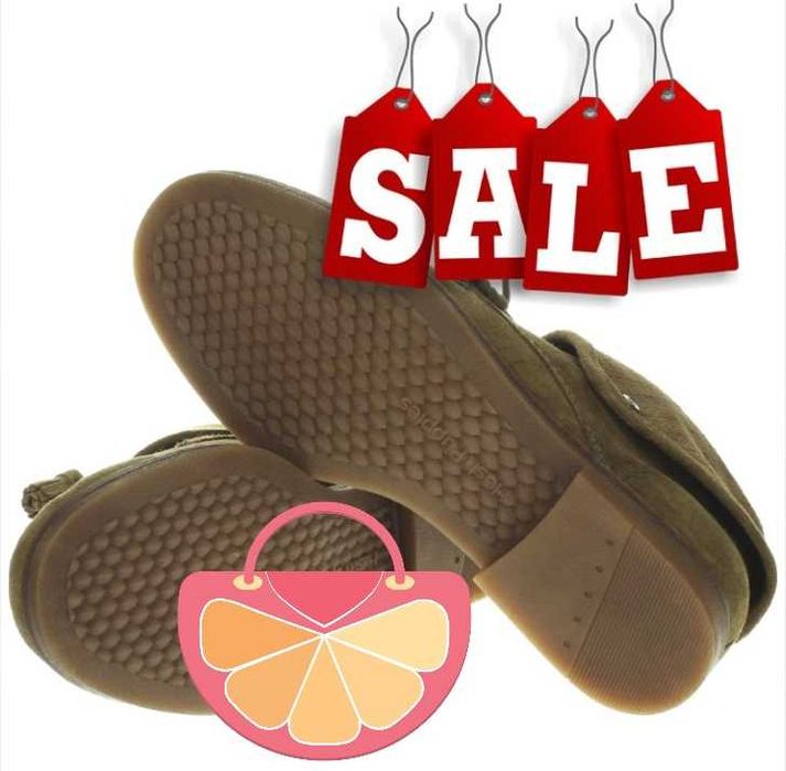 HUSH PUPPIES № 38 – Дамски боти ест. велур "KHAKI BOOTS" нови с кутия