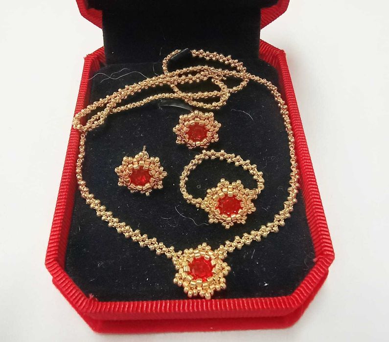 Set de Lux Handmade – Strălucire Swarovski & Precizie Miyuki