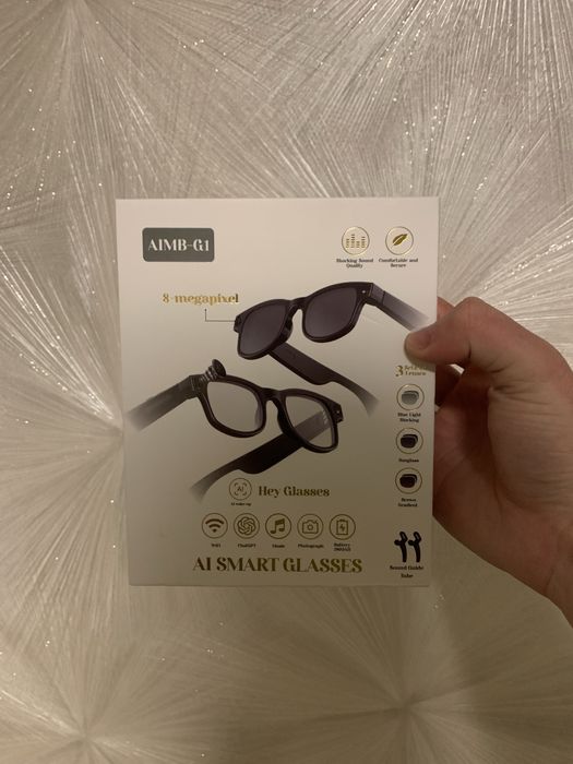 Очки с камерой AI SMART GLASSES 8-megapixel новый не пользовались воше
