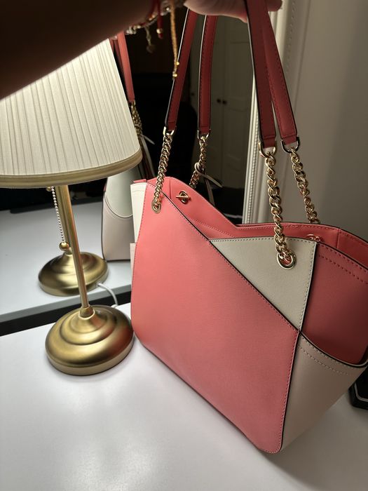 Michael Kors Jet Set Item LG X Chn Shldr Tote – Tea Rose