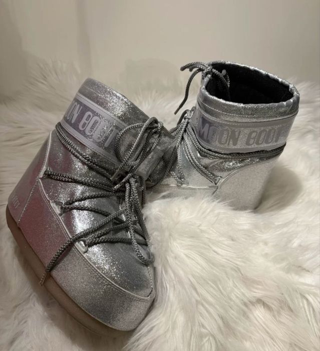 Moon Boot Icon Glitter Low originale noi 36/38