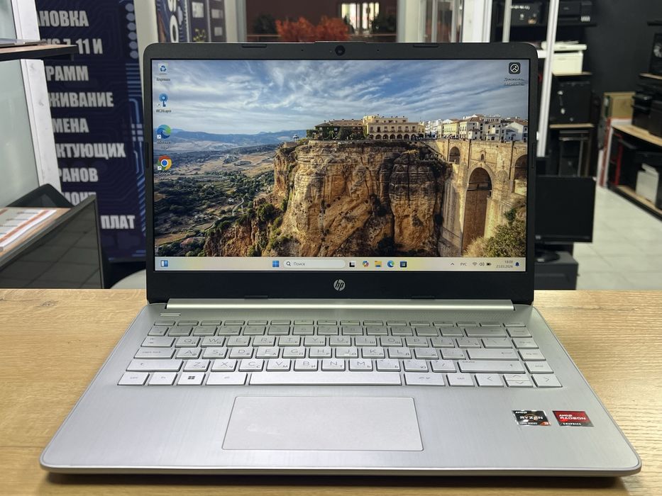 Ноутбук HP 14”/ Ryzen 3 5300U / 8GB / 256GB / Состояние 100%
