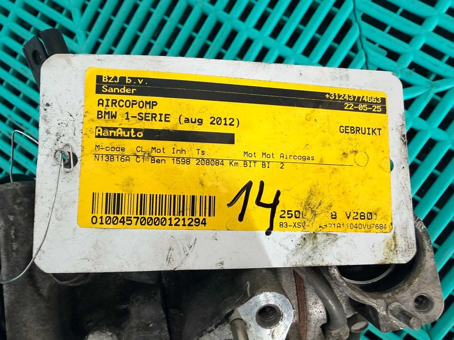 Compresor AC aer conditionat original Bmw seria 1 3 F20 F21 F30 F31 208 mii km 64529222308