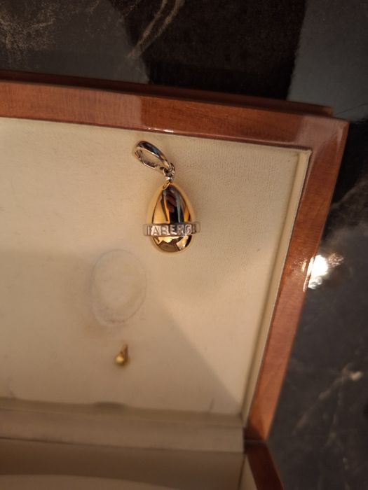 Faberge Egg 18k gold висулка бижу
