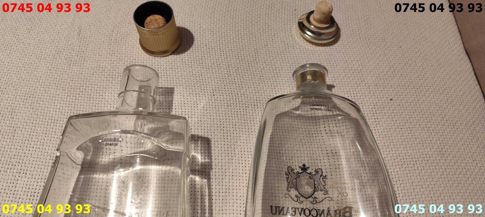 sticla sticle goale de cognac BRANCOVEANU X.O. pret pe bucata