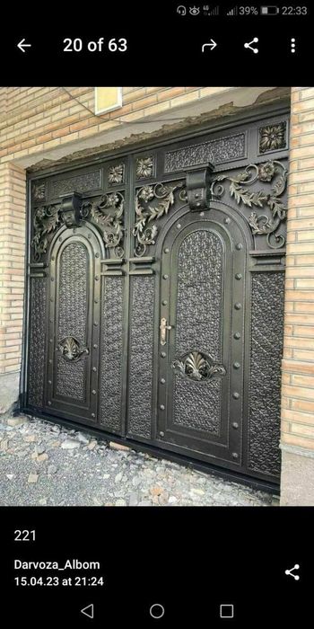 Namangan darvozalari Temir darvozalar qulay narhlarda Murojat uchun 97