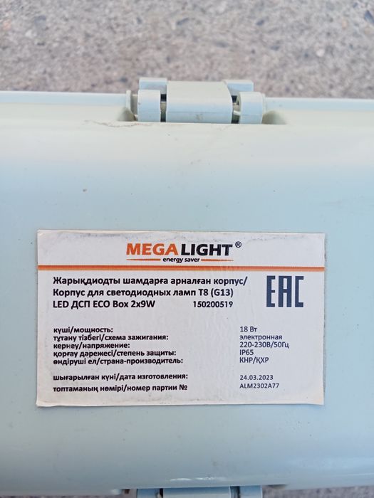 Светильник LED ECO BOX 2Х9W ДСП IP65