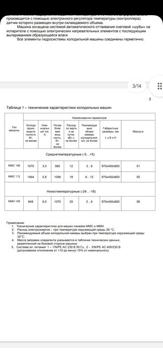 Машина холодильная моноблочная арктика