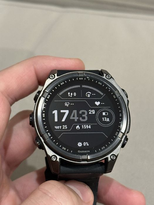 Часовник - Garmin Fenix 8 - 47mm - Saphire - Solar.