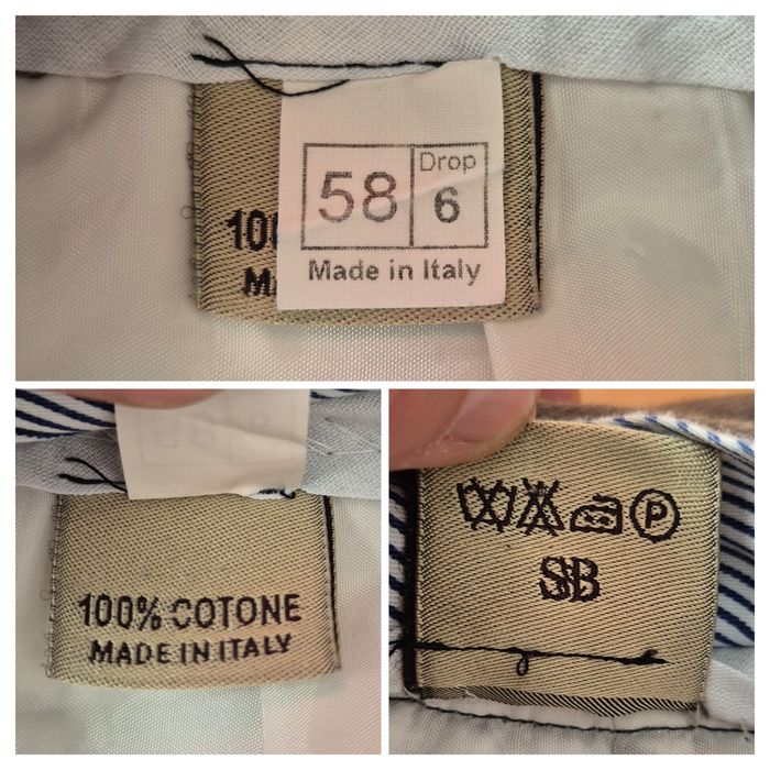 Pantaloni Grosi Capresi Napoli, Tesătură Tessuti di Sondrio, Bărbați -