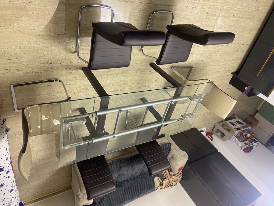 Masa  6 sau 8 persoane si scaune