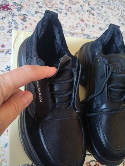 Кроссовки  натуральная кожана флисе