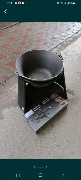 Set Ceaun fontă 10,8 L/139 lei  + suport paravan vânt  Ofertă 329  Lei