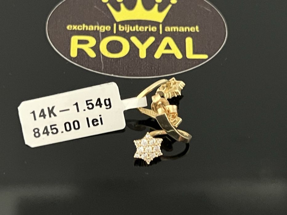 Bijuteria Royal CB : Cercei dama aur 14K  1,54 grame