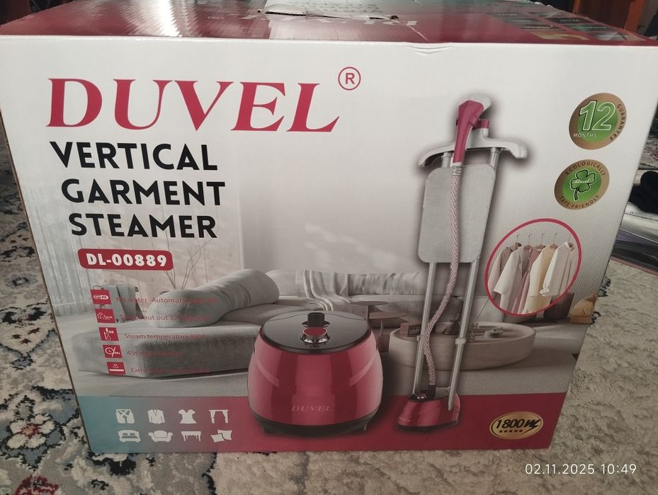 Duvel dl-889 вертикальный отпариватель для одежды