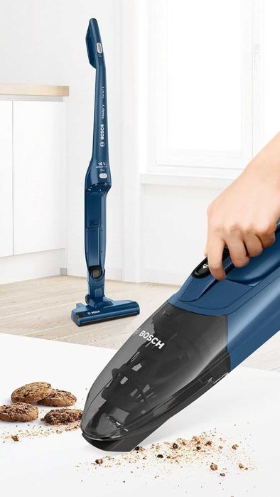 Безкабелна вертикална прахосмукачка Bosch Serie 2 BBHF216 Cyclonic, за сухо почистване, без торбичка