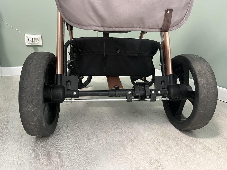 Комбинирана бебешка количка Chipolino - Хавана, златисто бежова