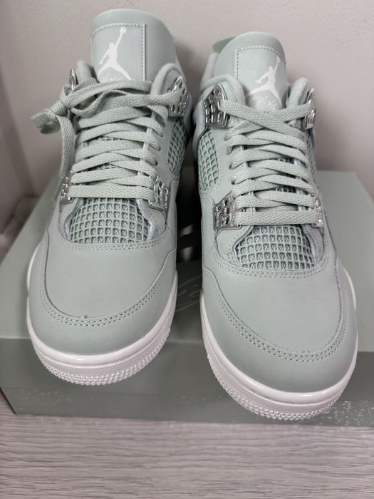 Nike Air Jordan 4 Retro Abundance Seafoam Sail Metallic