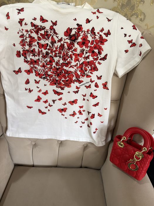 Dior джинсы футболка