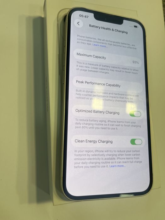 iPhone 13 ALB / 128 GB / Bateria 93%