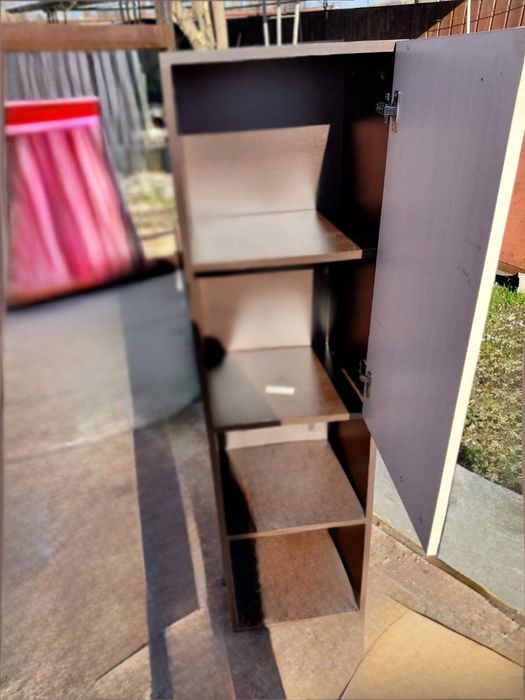 Шкаф с рафтове кафяв