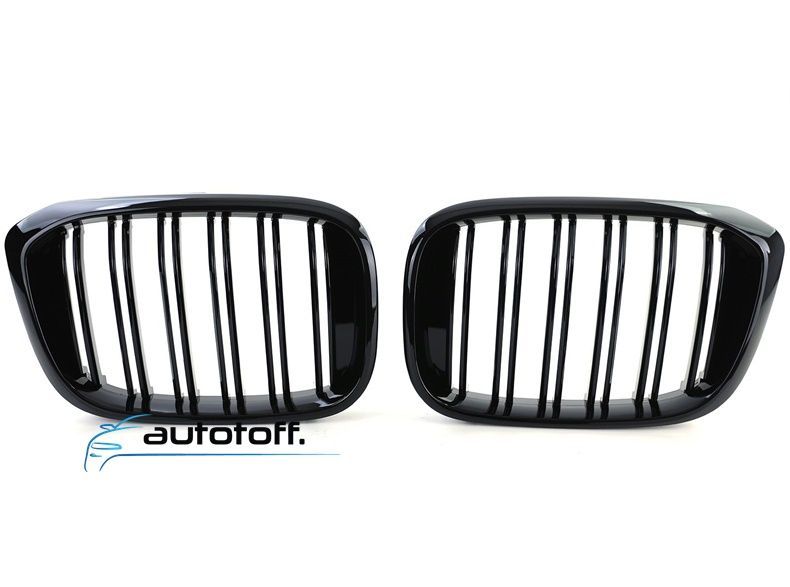 Grile duble BMW X3 G01 X4 G02 compatibile cu G01 G02 (2018+) M Negru lucios