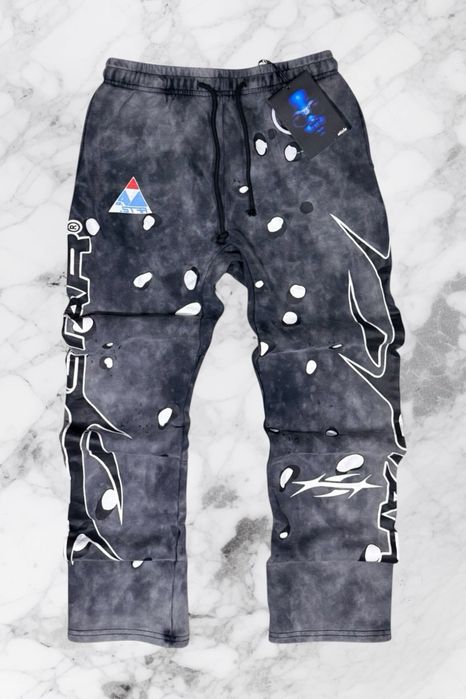 Hellstar Studio All Guts No Glory Sweatpants-Grey