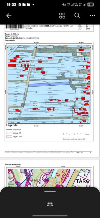 Teren intravilan 2220 mp – Str. Muncii – oportunitate investiție
