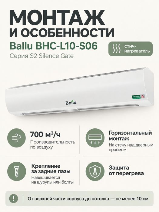 Тепловая завеса Ballu 1 м