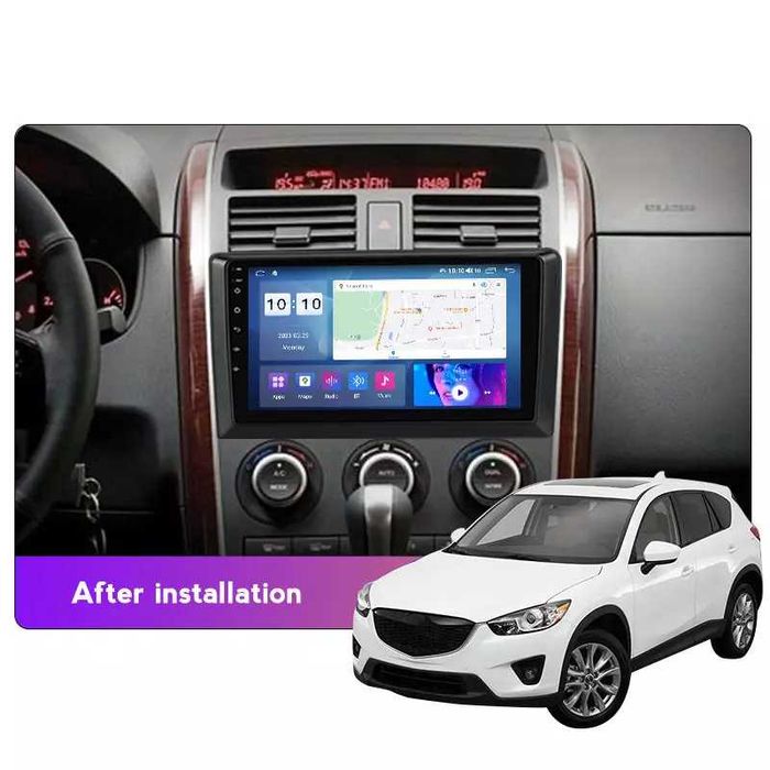 NAVIGATIE Android 14 Mazda CX-9 2006-2016 1/8 Gb Waze CarPlay + CAMERA