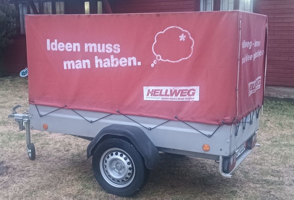 Remorcă Germania 750kg cu Prelată Înaltă - Acte Complete (Brief M+m)