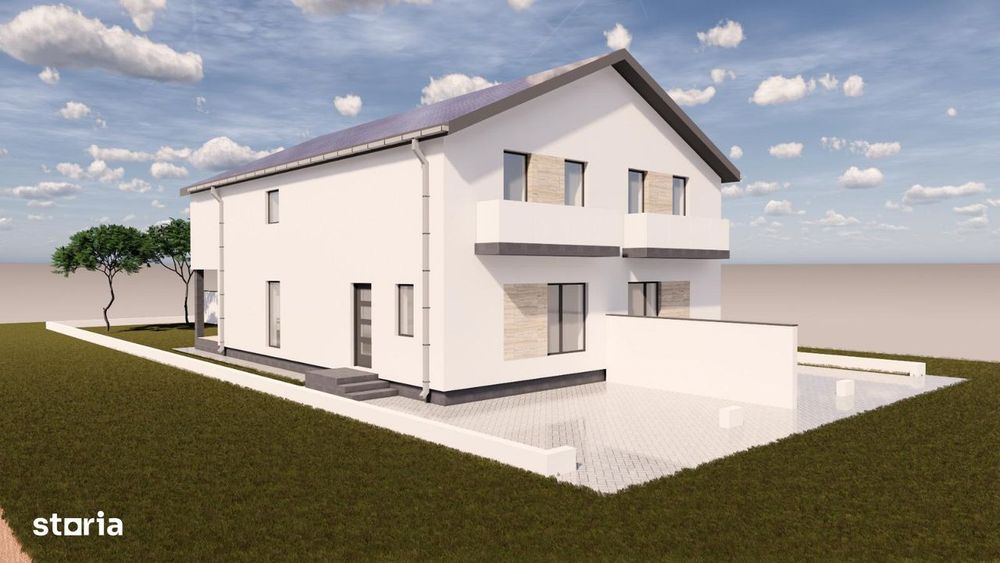 Duplex 4 camere, 100 mp utili, 10 mp terasa, 305 mp teren - Sag