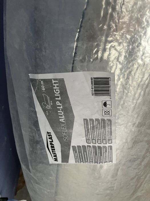 Folie barieră de vapori termoizolantă și fonoizolantă Isoflex Alu LP Light