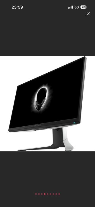 Monitor Gaming LED IPS DELL Alienware AW2720HFA, 27", Full HD, 240Hz, AMD Free-Sync, negru-argintiu
