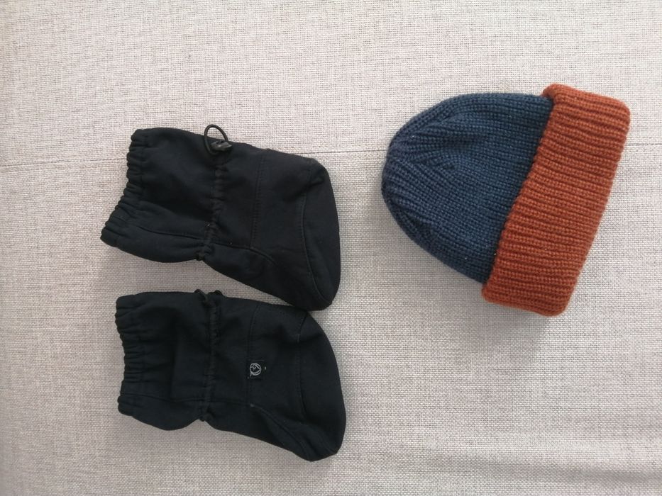 Ватирани ботушки Mamalila (12-18 м) и шапка 43-45 см (6-9 м)