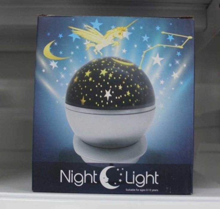 Нощна лампа детски планетариум. Цветове -  Розов, Лилав /