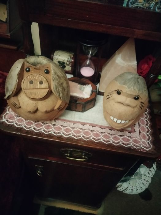 Прасенце и маймунка от кокосов орех