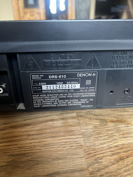 Stereo cassette tape deck Denon DRS 610