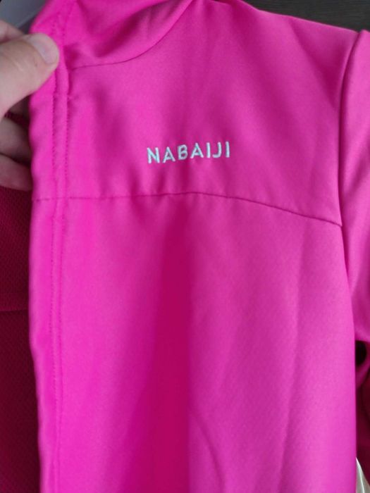 Halat de baie Nabaiji Dechatlon, Halat compact bumbac Roz Magenta Copii