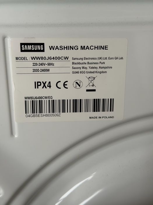 Пералня Samsung WW80J6400CW