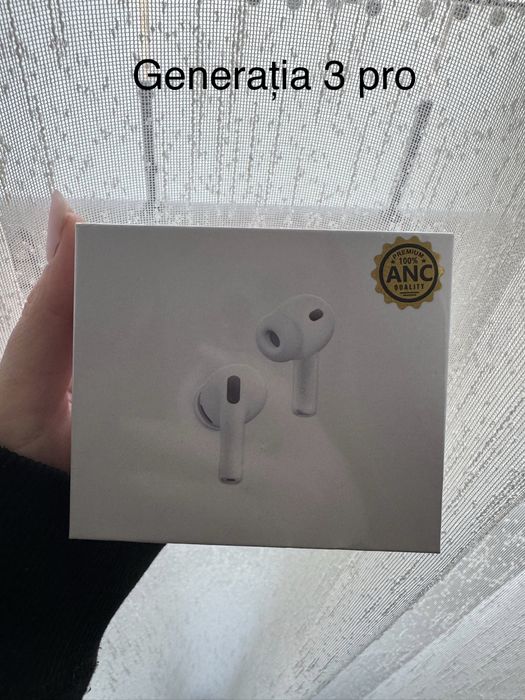 Căști wireless Bluetooth, model similar AirPods (noi, sigilate)
